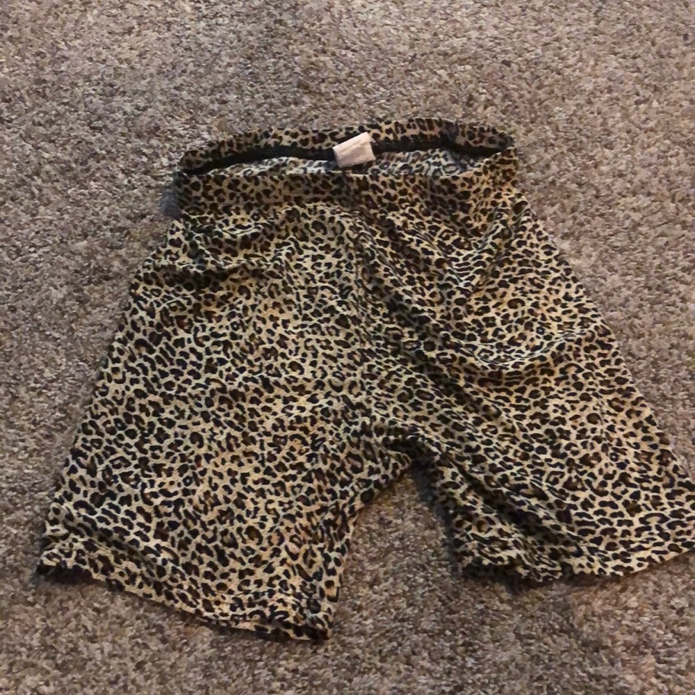 Cheetah biker shorts, SHEIN, small